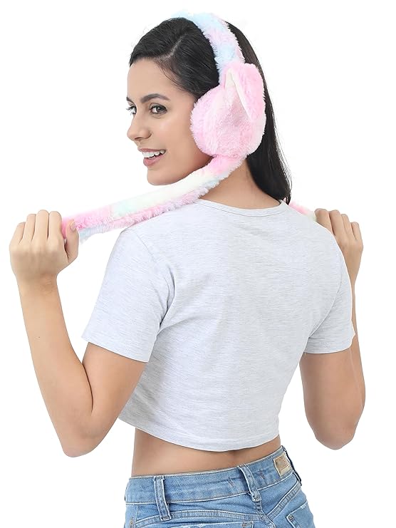 Fluffy Rabbit Ear Earmuffs for Girls & Boys
