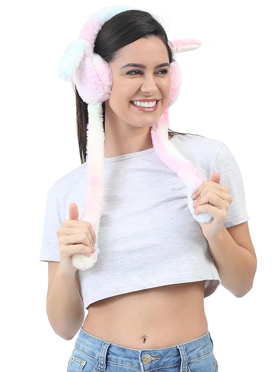 Fluffy Rabbit Ear Earmuffs for Girls & Boys